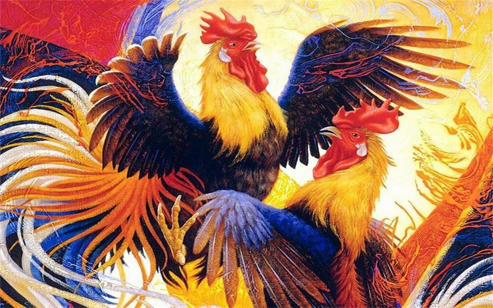 Tampilan permainan bertema ayam jago di lobi WIN199