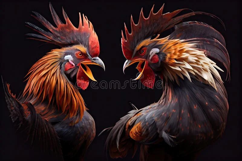 Visual permainan ayam jago untuk kartu kategori di WIN199